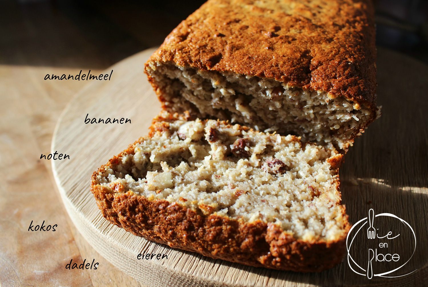 Bananencake zonder suiker en boter