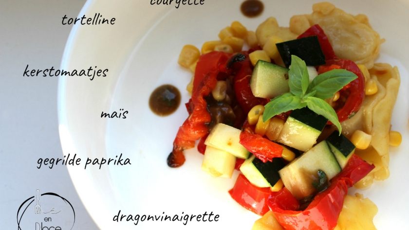 Mie en Place pasta met dragonvinaigrette