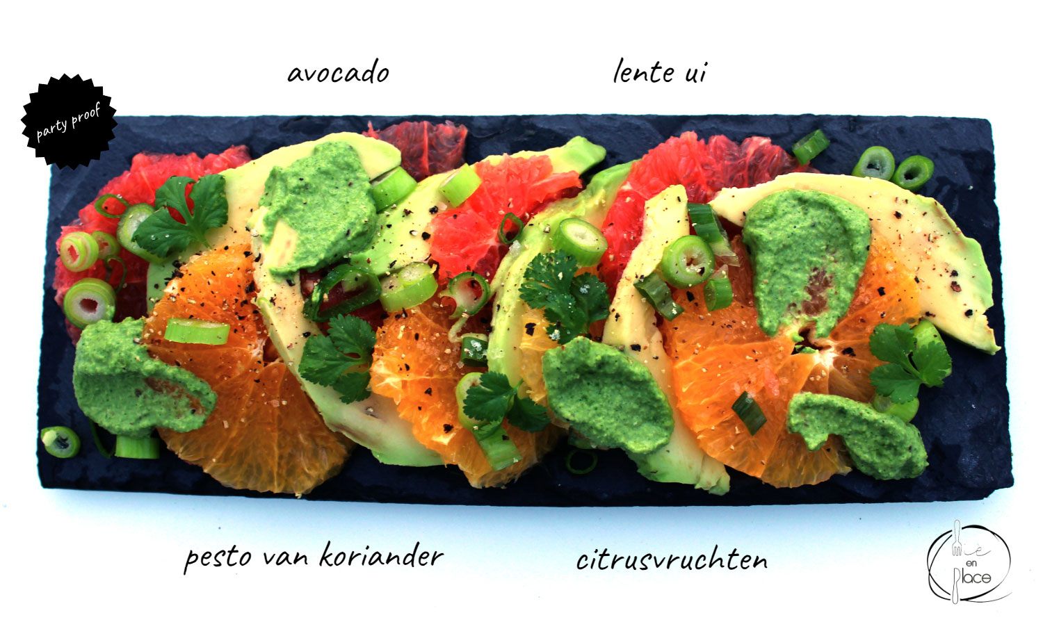 Mie en Place avocado citrus salade