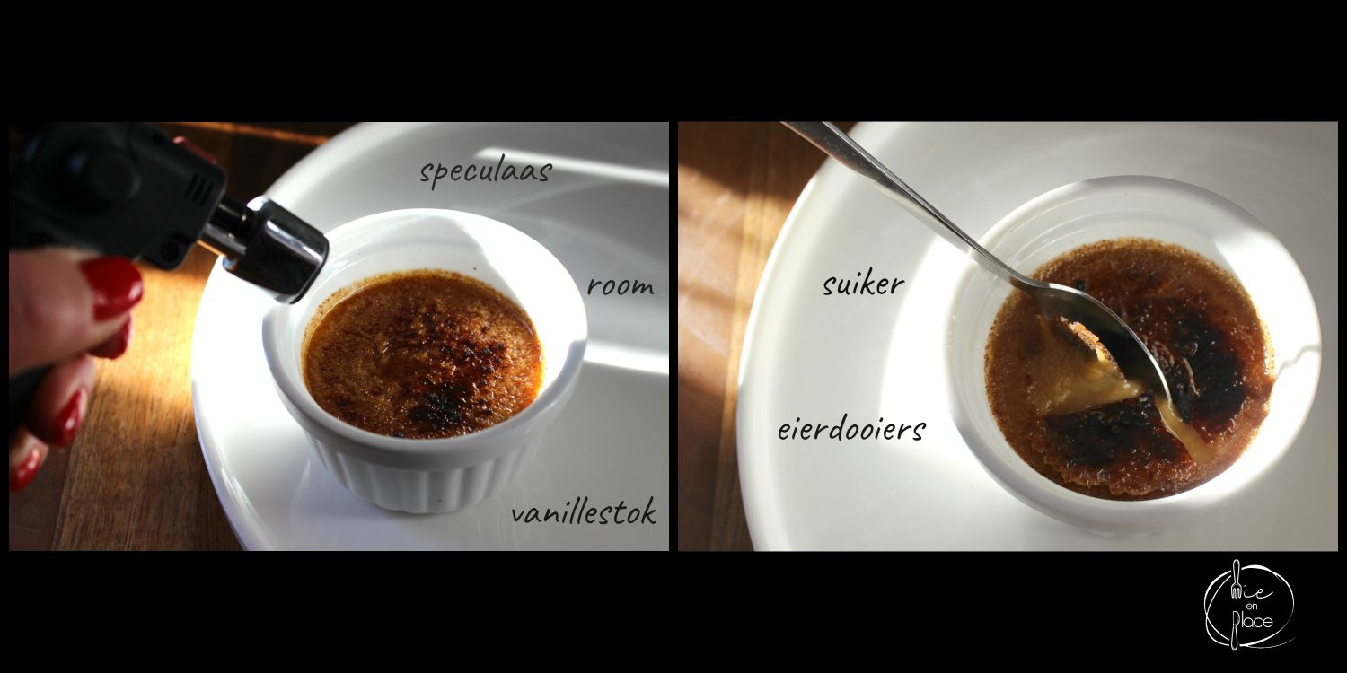 mie en place creme brulee speculaas