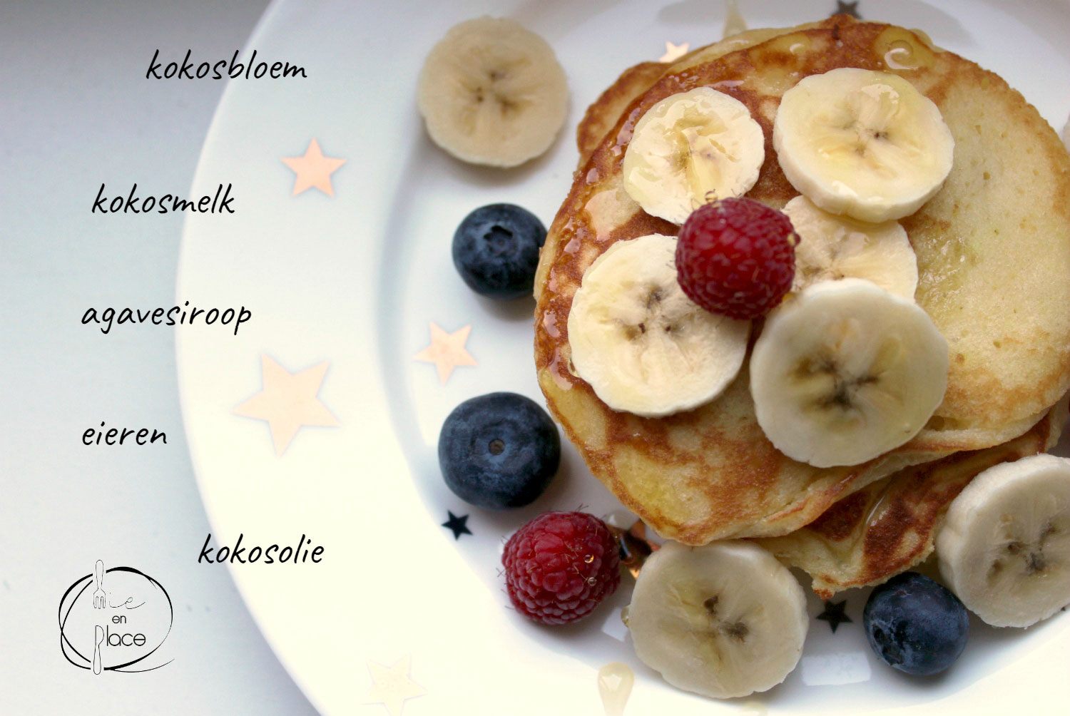 Mie en Place pancakes met kokosbloem