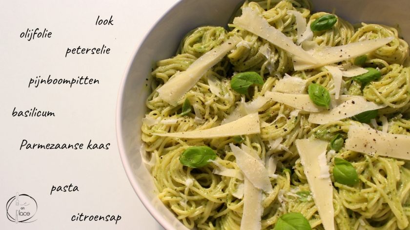 Mie en Place pasta pesto