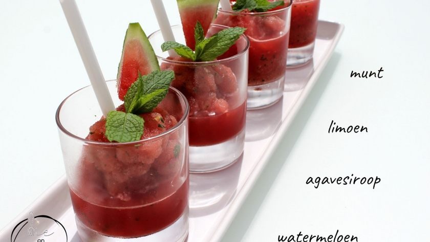 Mie en Place watermeloen slushy