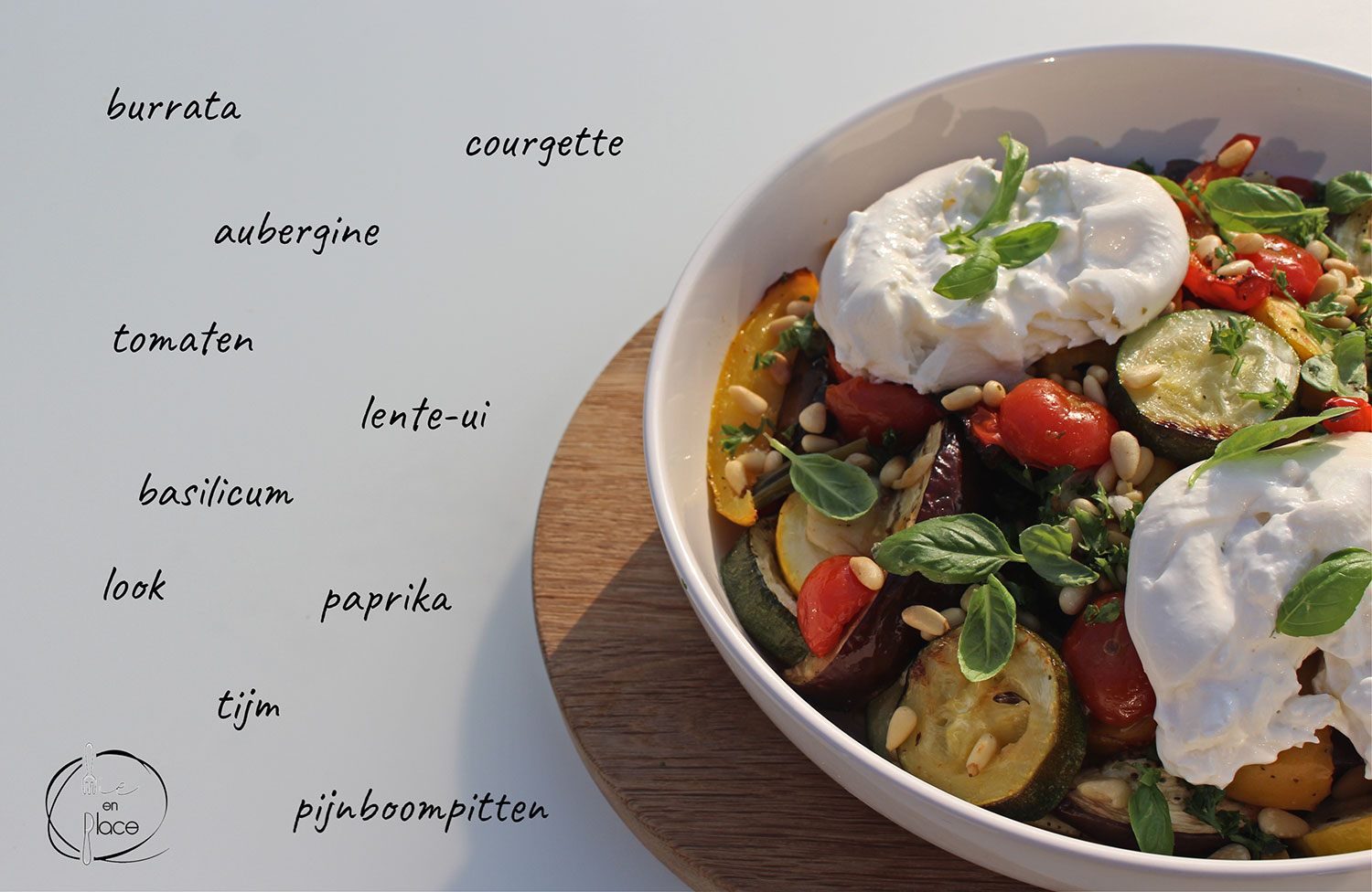 Mie en Place burrata salade