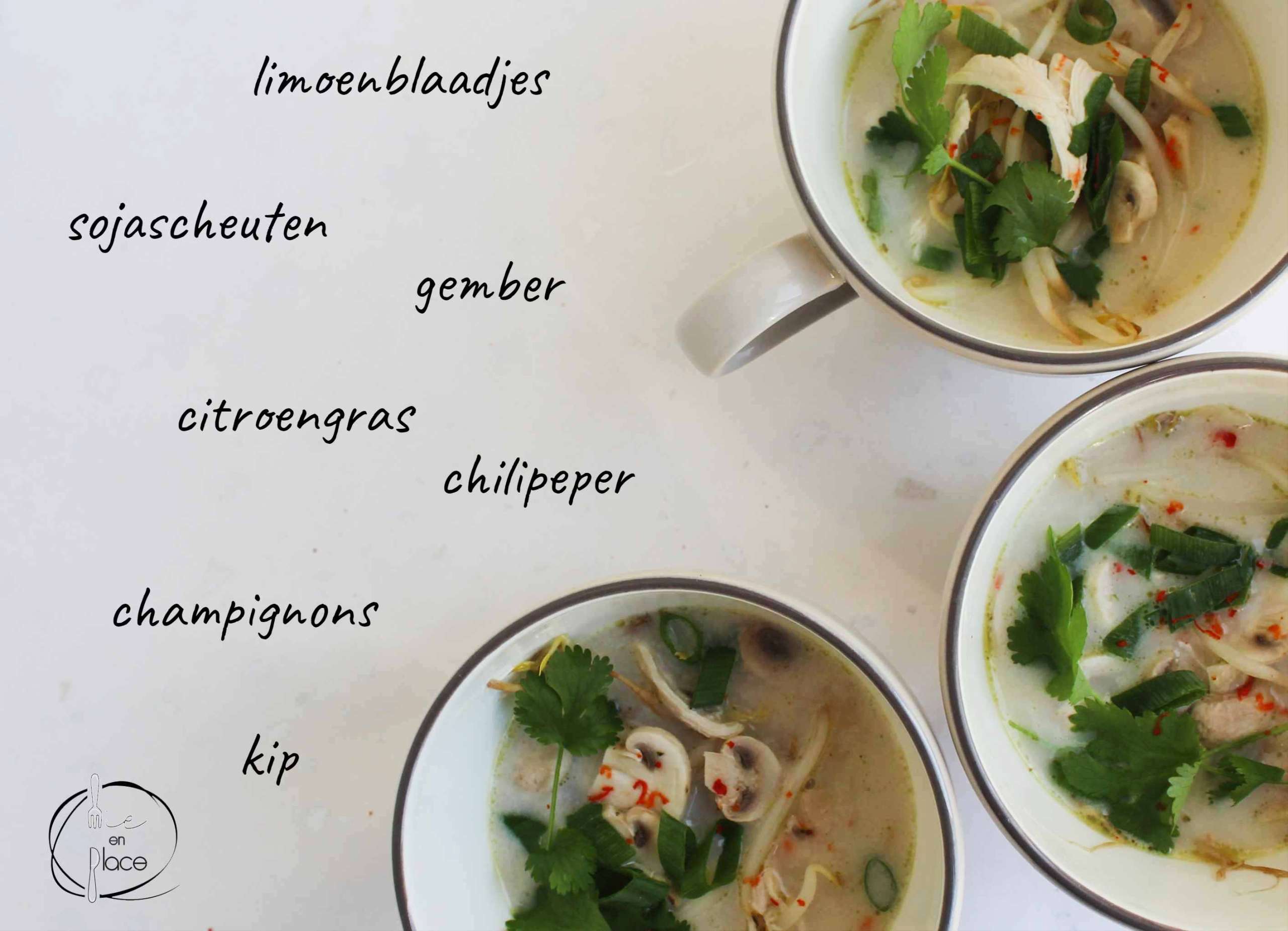 Mie en Place Thaise kippensoep