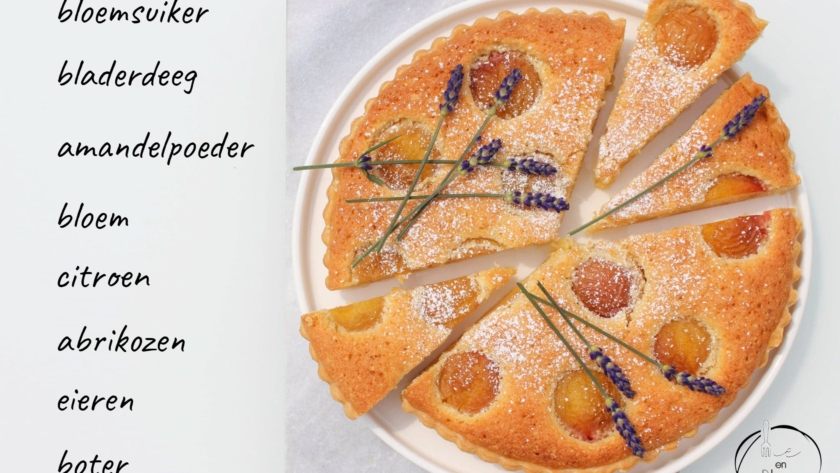 Mie en Place frangipanetaart met abrikozen