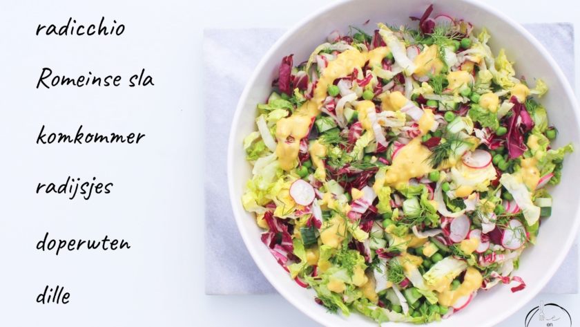 Mie en Place radicchio salade met dille