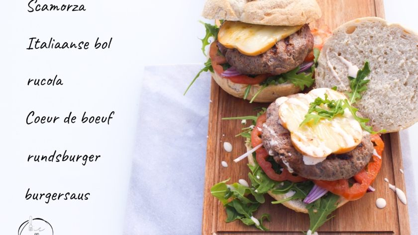 Mie en Place rundsburger met Scamorza