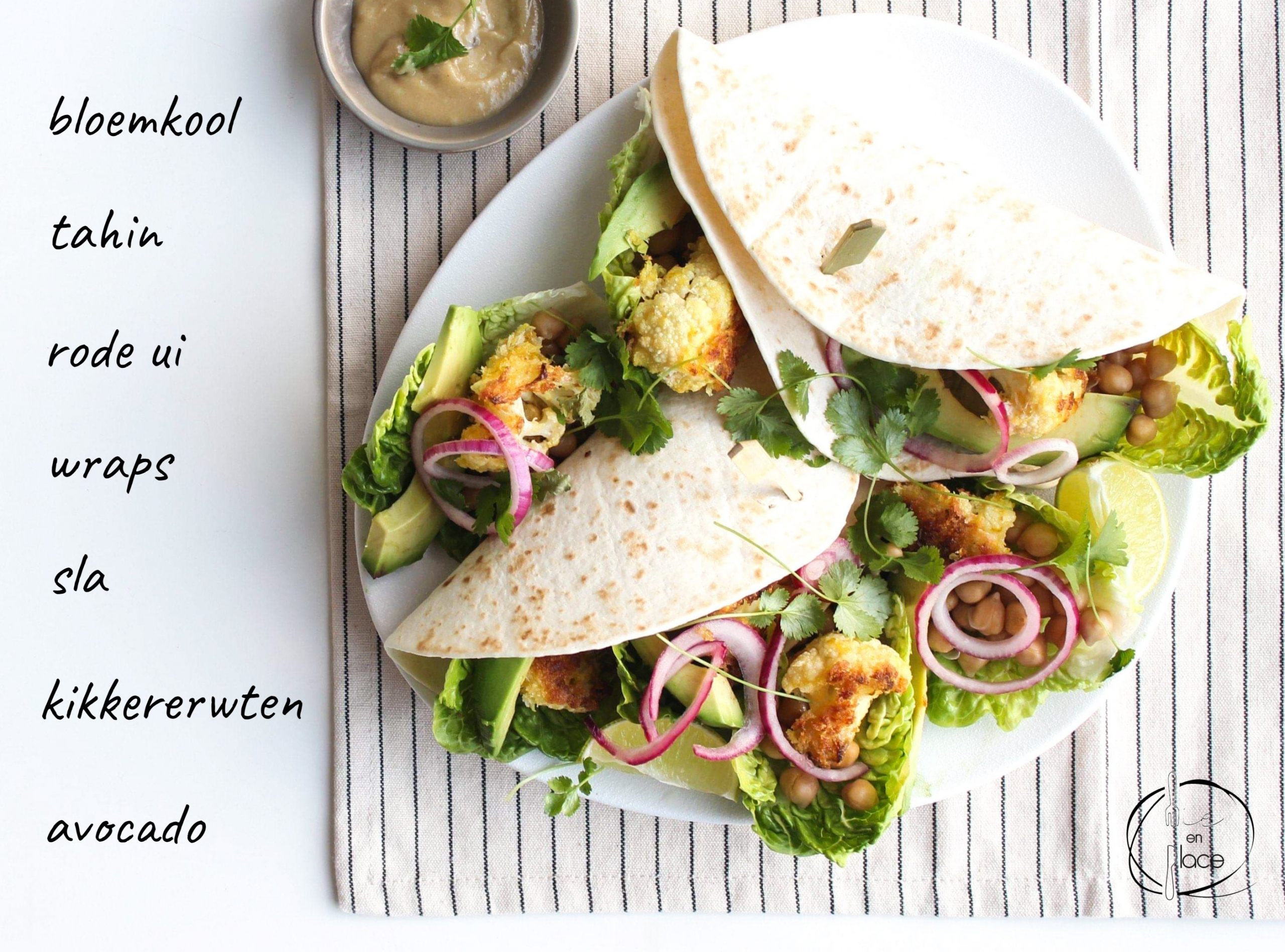 Wrap met bloemkool bites