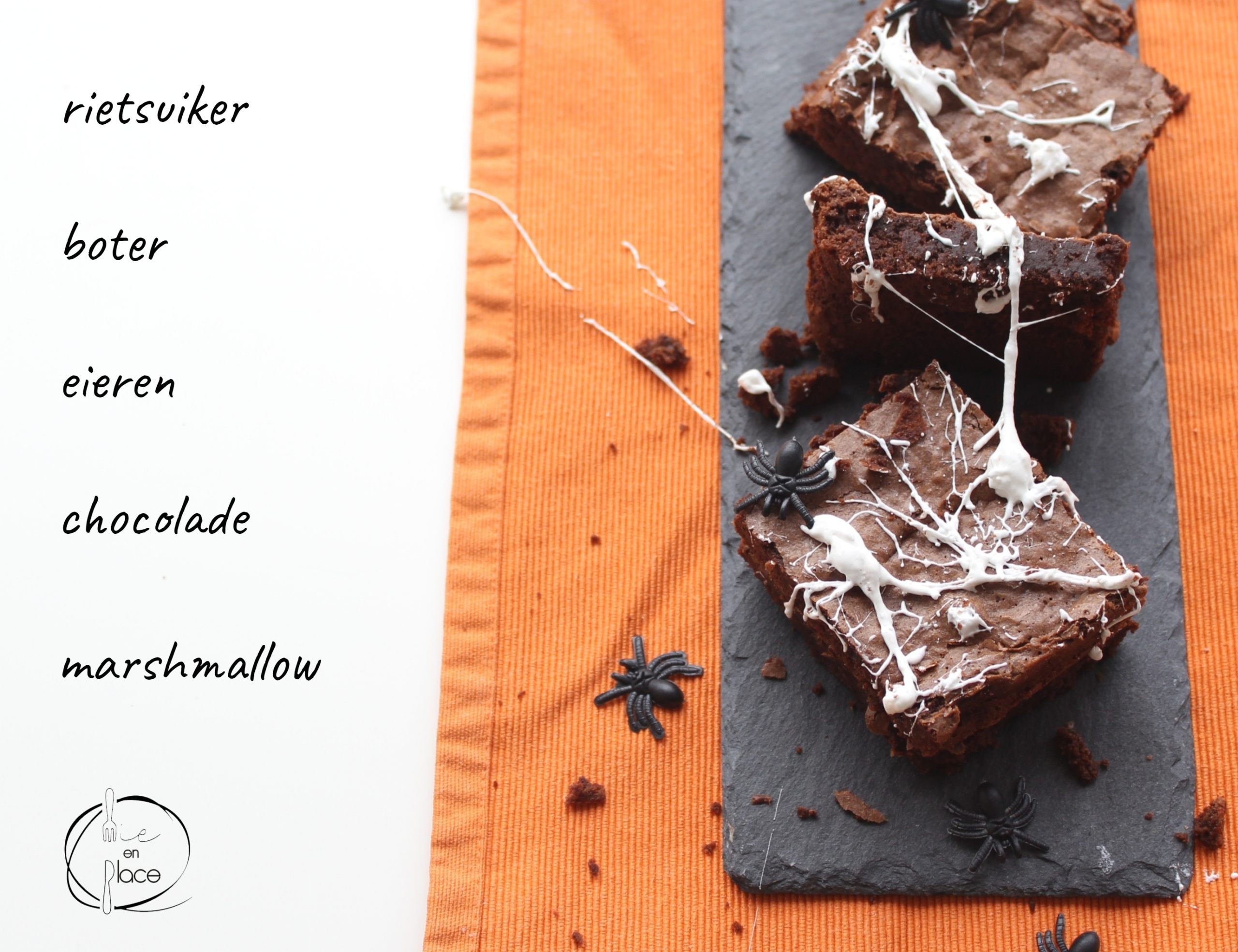 Mie en Place Halloween brownies