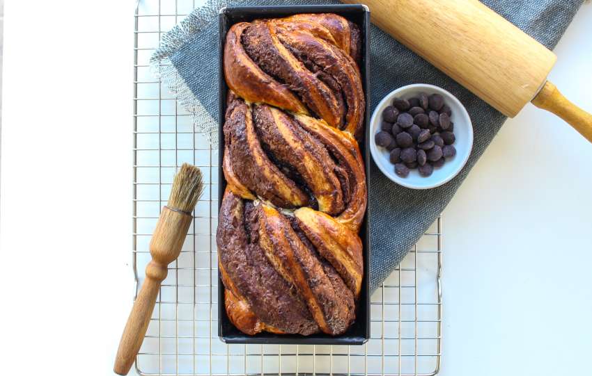 Mie en place chocolade babka