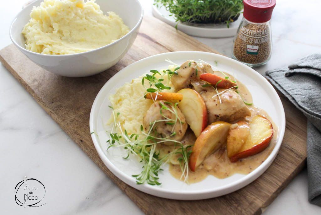 Mie en Place kip met cider en appels