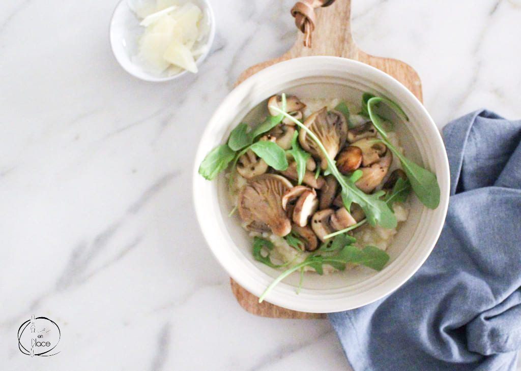 Mie en Place risotto met paddenstoelen