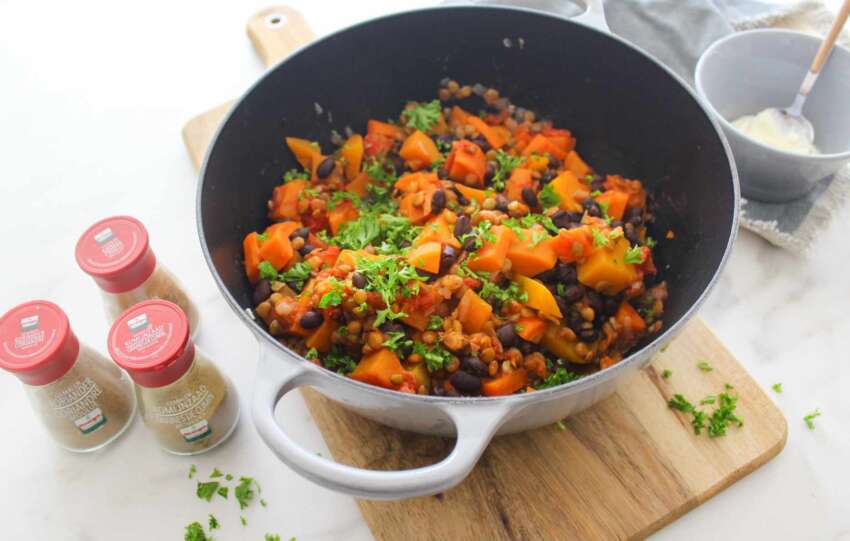 Veggie stoofpot met linzen