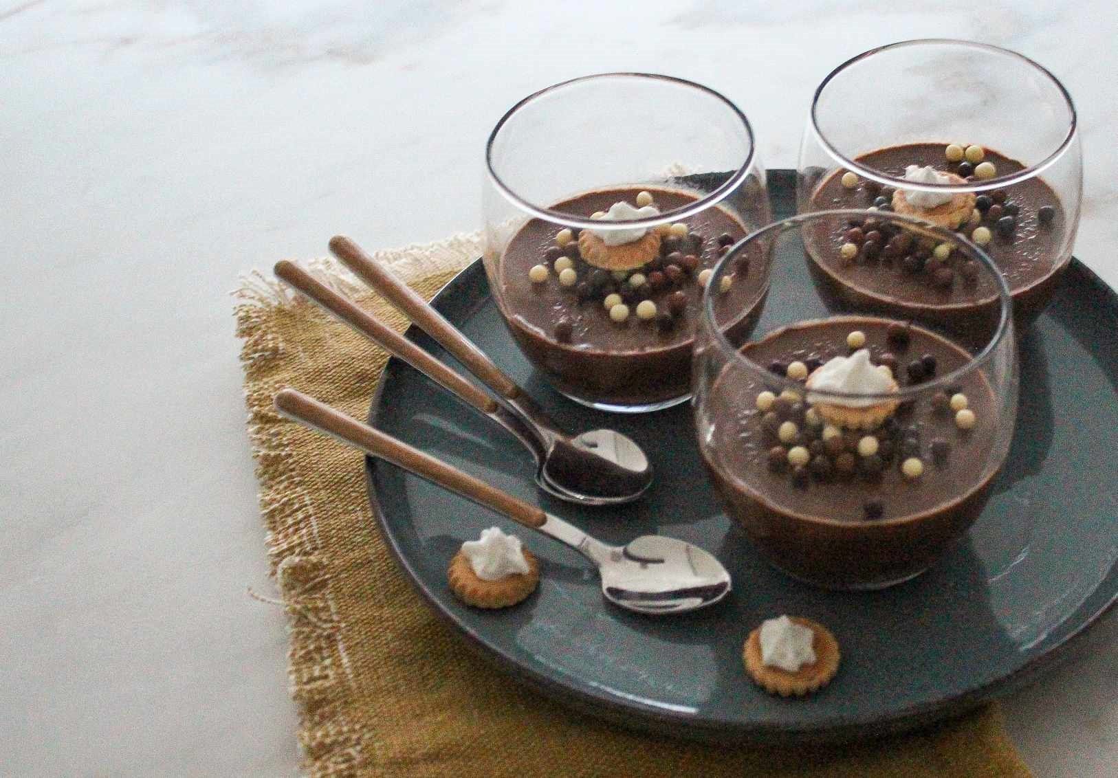 Mie en place chocolade panna cotta