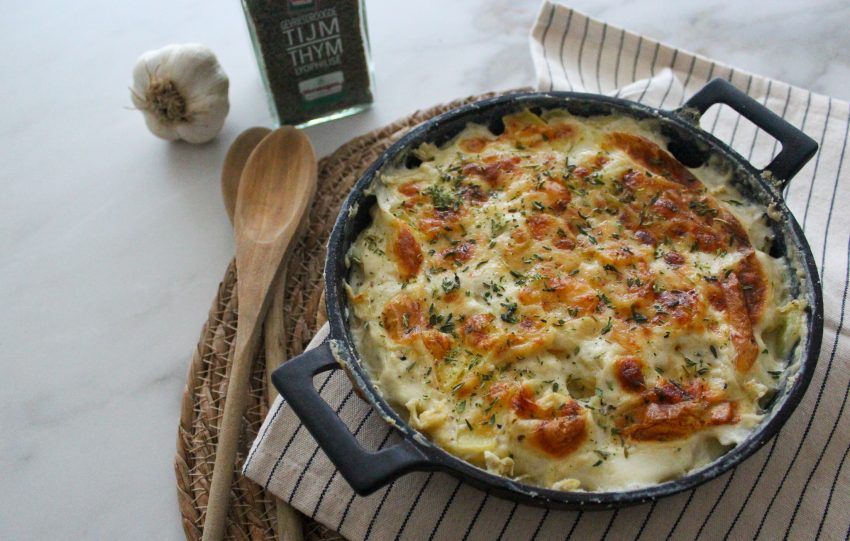Mie en place gratin dauphinois