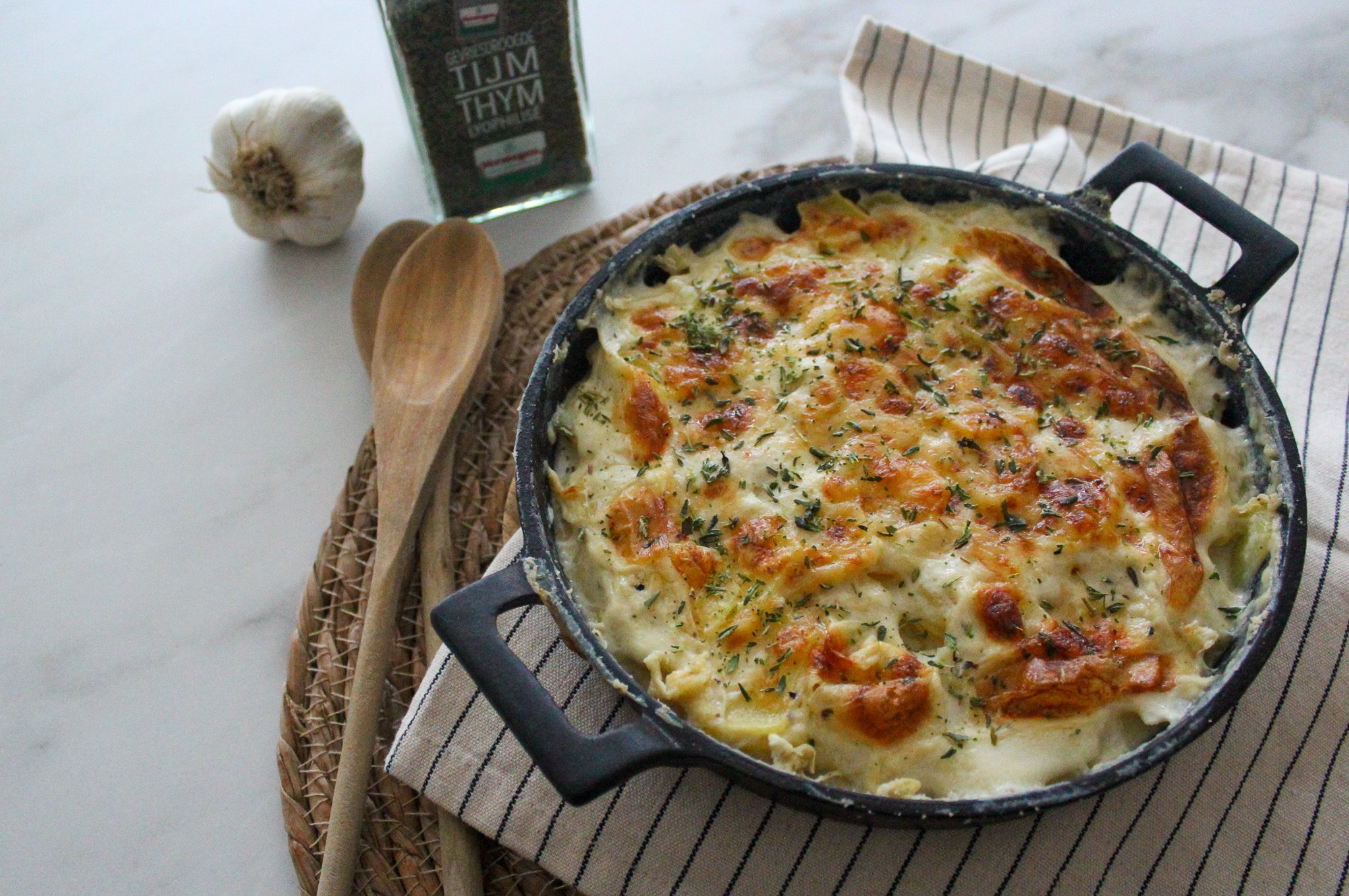Mie en place gratin dauphinois